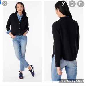 Cropped cardigan sweater in supersoft yarn